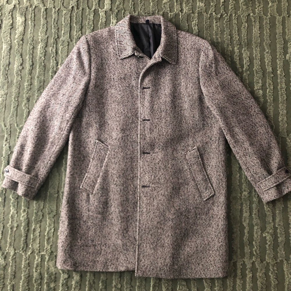 Jcrew herringbone overcoat